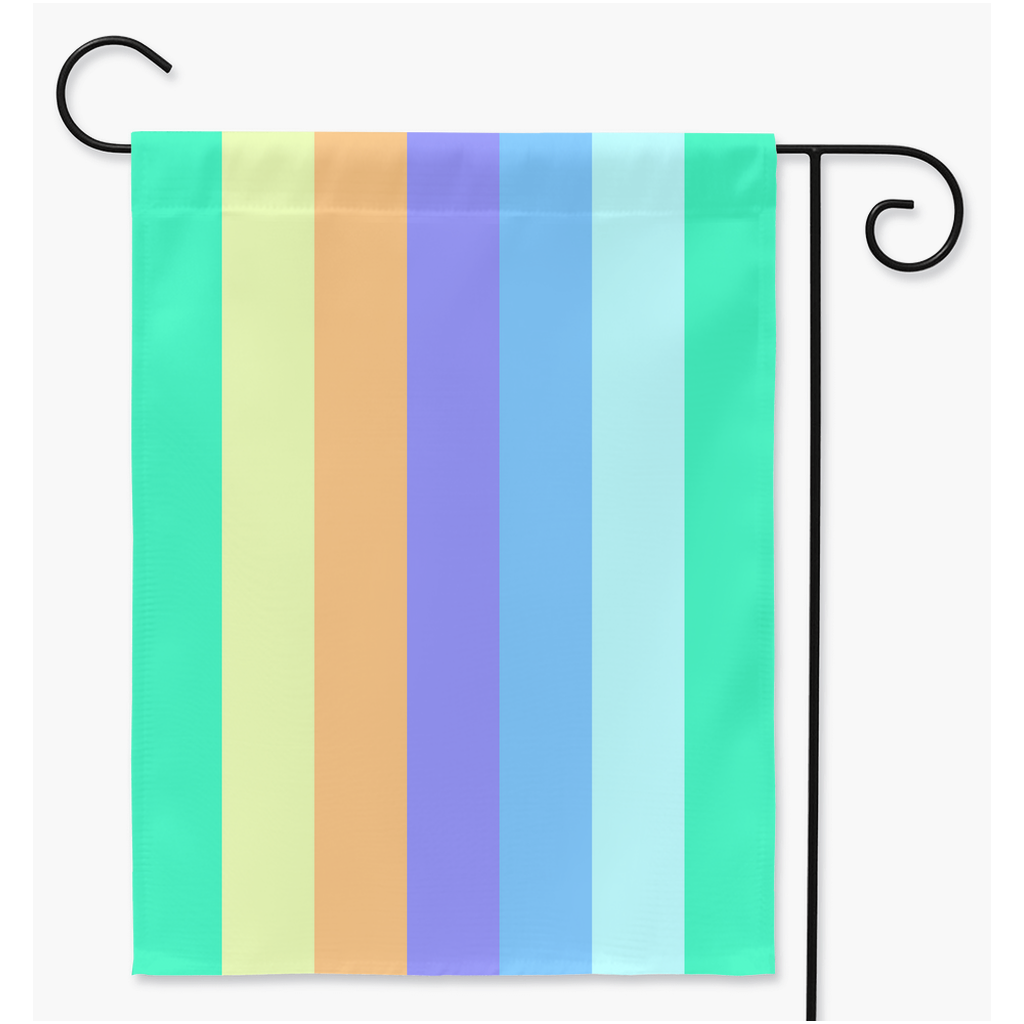 Anthrogender Pride Yard and Garden Flags | Single Or Double-Sided | 2 Sizes | Gender Identity and Expression Yard Flag ninjaferretart