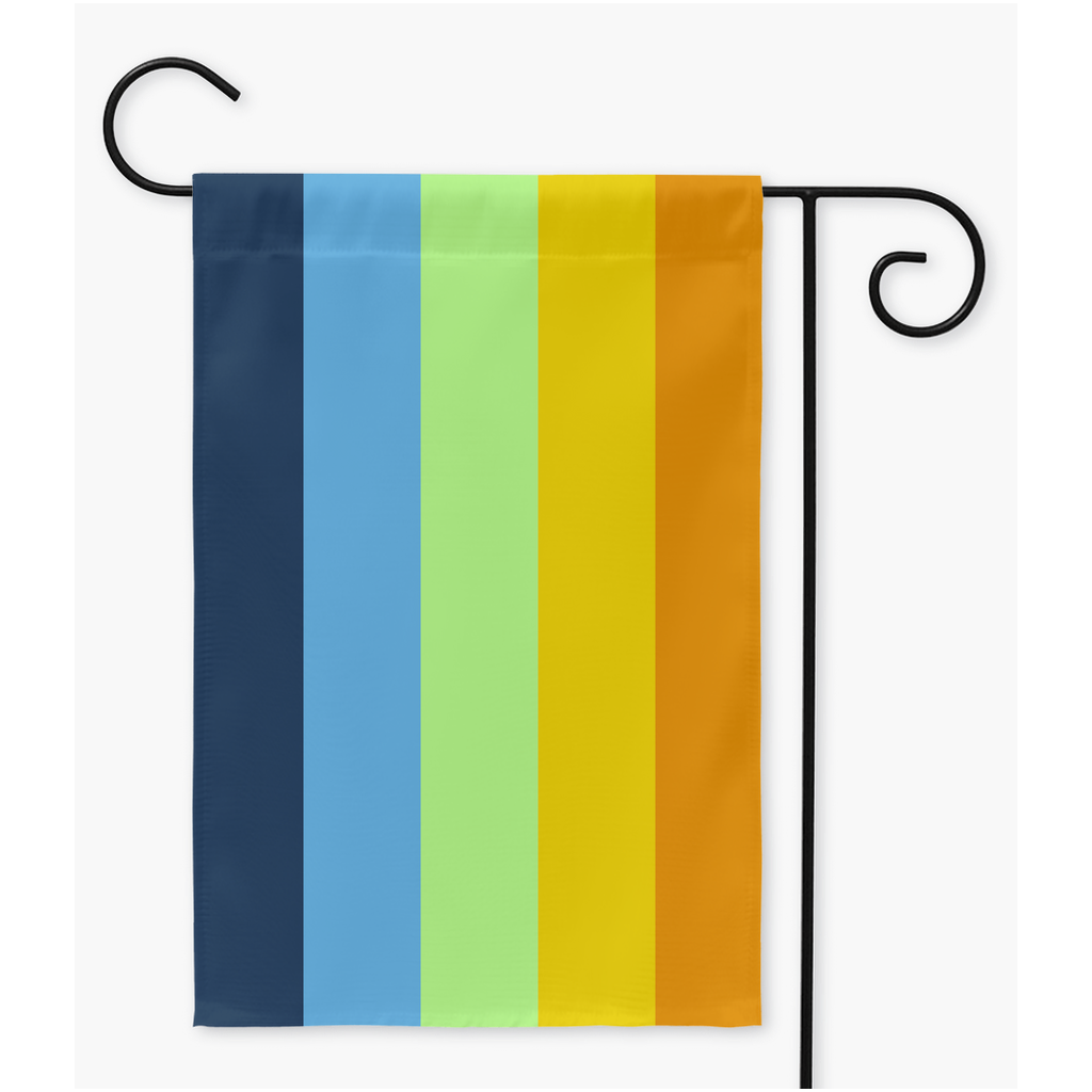 Aroace Agender - V3 Yard and Garden Flag | Single Or Double-Sided | 2 Sizes | Aro Ace Spectrum Yard Flag ninjaferretart