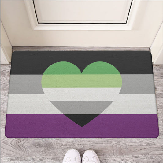 Aroace Pride Door Mat | Rubber | Choose Your Flag  ninjaferretart