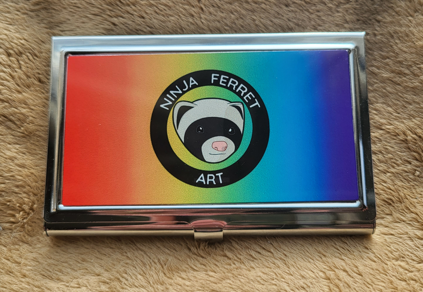 Aroace Pride Flag Business Card Holder/Slim Wallet | Accessories | Choose Your Flag | Aro Ace Spectrum Accessories ninjaferretart