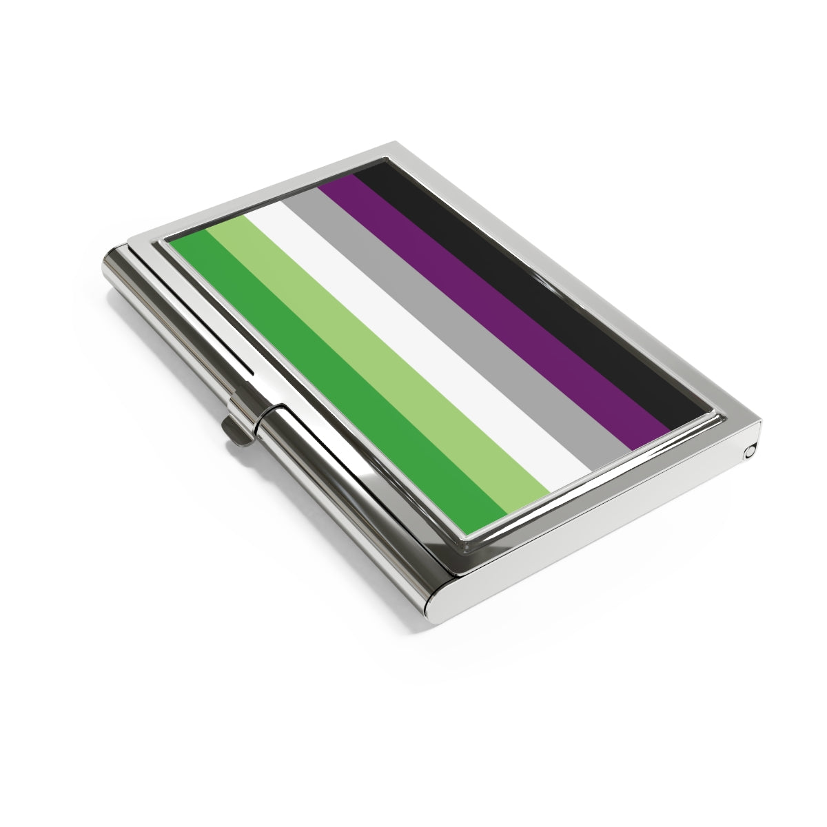 Aroace Pride Flag Business Card Holder/Slim Wallet | Accessories | Choose Your Flag | Aro Ace Spectrum Accessories ninjaferretart