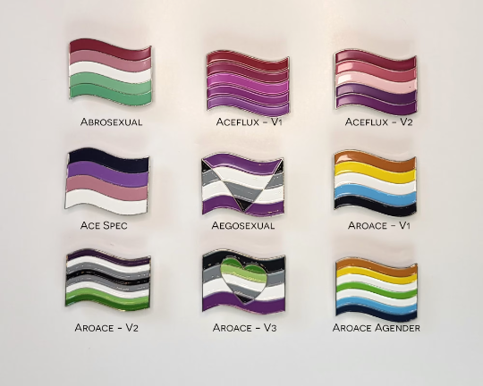Aroace Pride Flag Enamel Pins | Choose Your Flag Accessories ninjaferretart