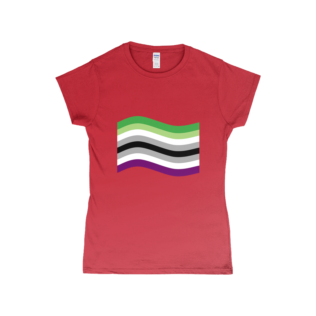 Aroace Pride Flag Fitted Tshirt | Choose Your Flag | Gildan Apparel ninjaferretart