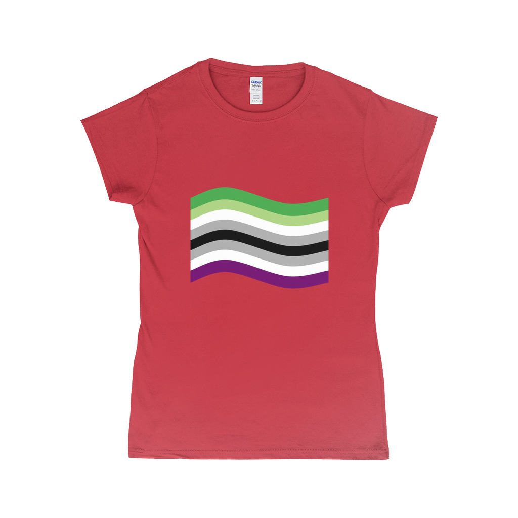 Aroace Pride Flag Fitted Tshirt | Choose Your Flag | Gildan Apparel ninjaferretart