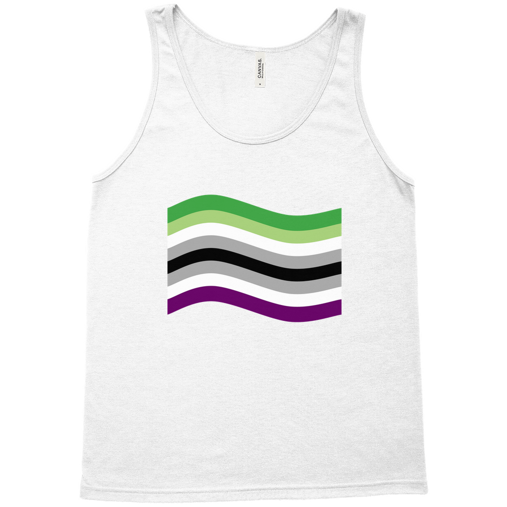 Aroace Pride Flag Relaxed Fit Tank Tops | Choose Your Flag | Bella + Canvas Apparel ninjaferretart