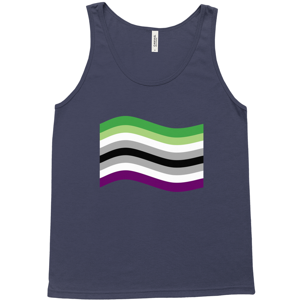 Aroace Pride Flag Relaxed Fit Tank Tops | Choose Your Flag | Bella + Canvas Apparel ninjaferretart