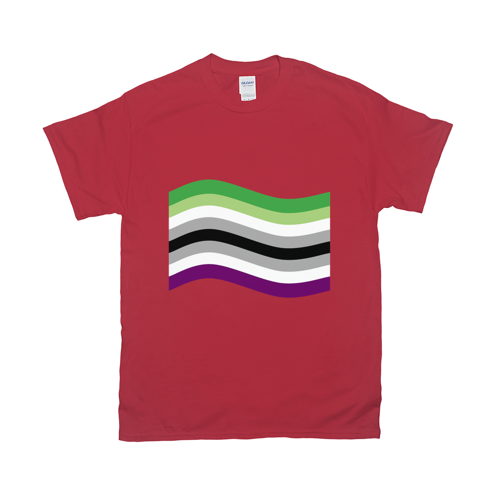 Aroace Pride Flag Unisex Tshirt - DARK | Choose Your Flag | Aromantic and Asexual Spectrum | Lgbtqia2S+ Apparel ninjaferretart