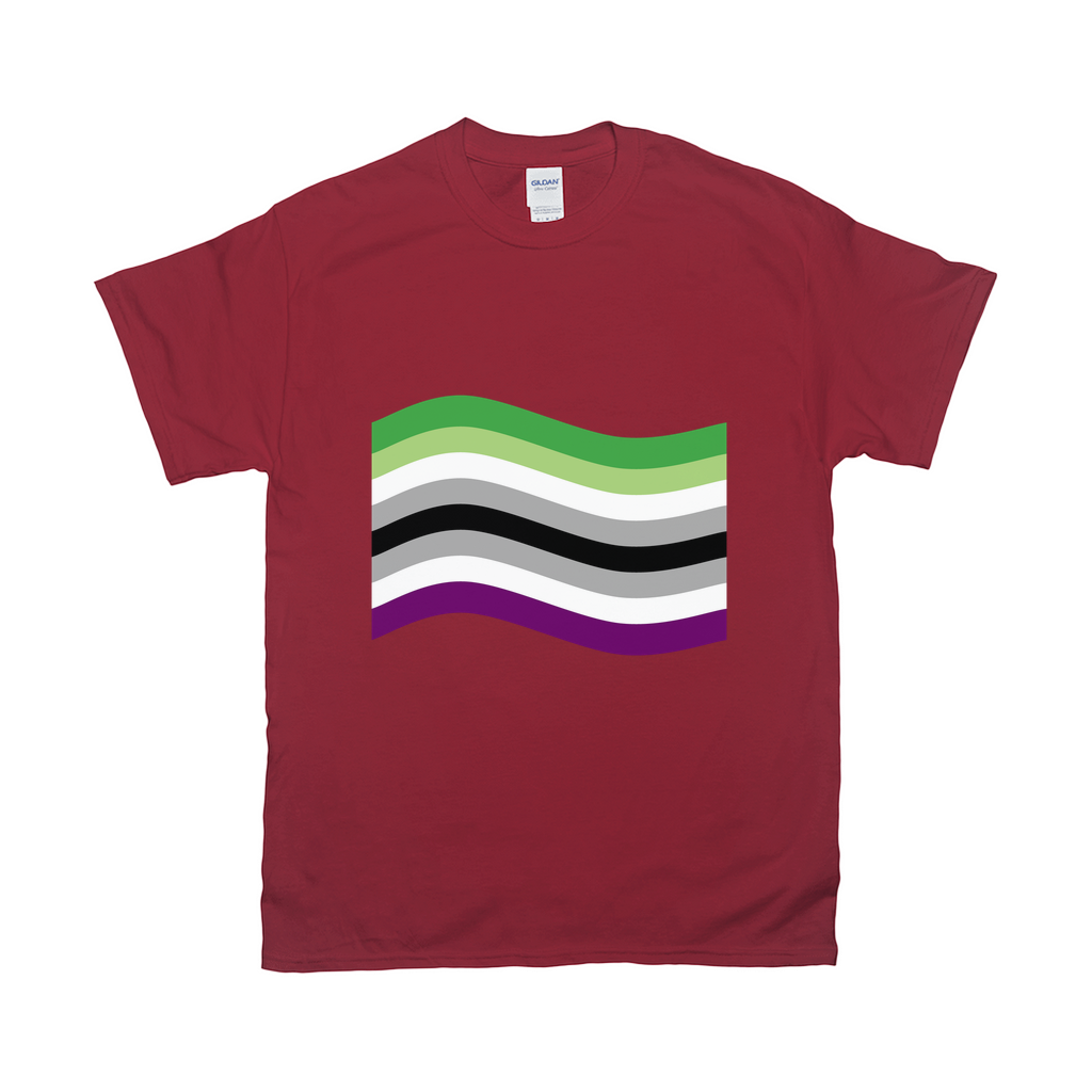 Aroace Pride Flag Unisex Tshirt - DARK | Choose Your Flag | Aromantic and Asexual Spectrum | Lgbtqia2S+ Apparel ninjaferretart