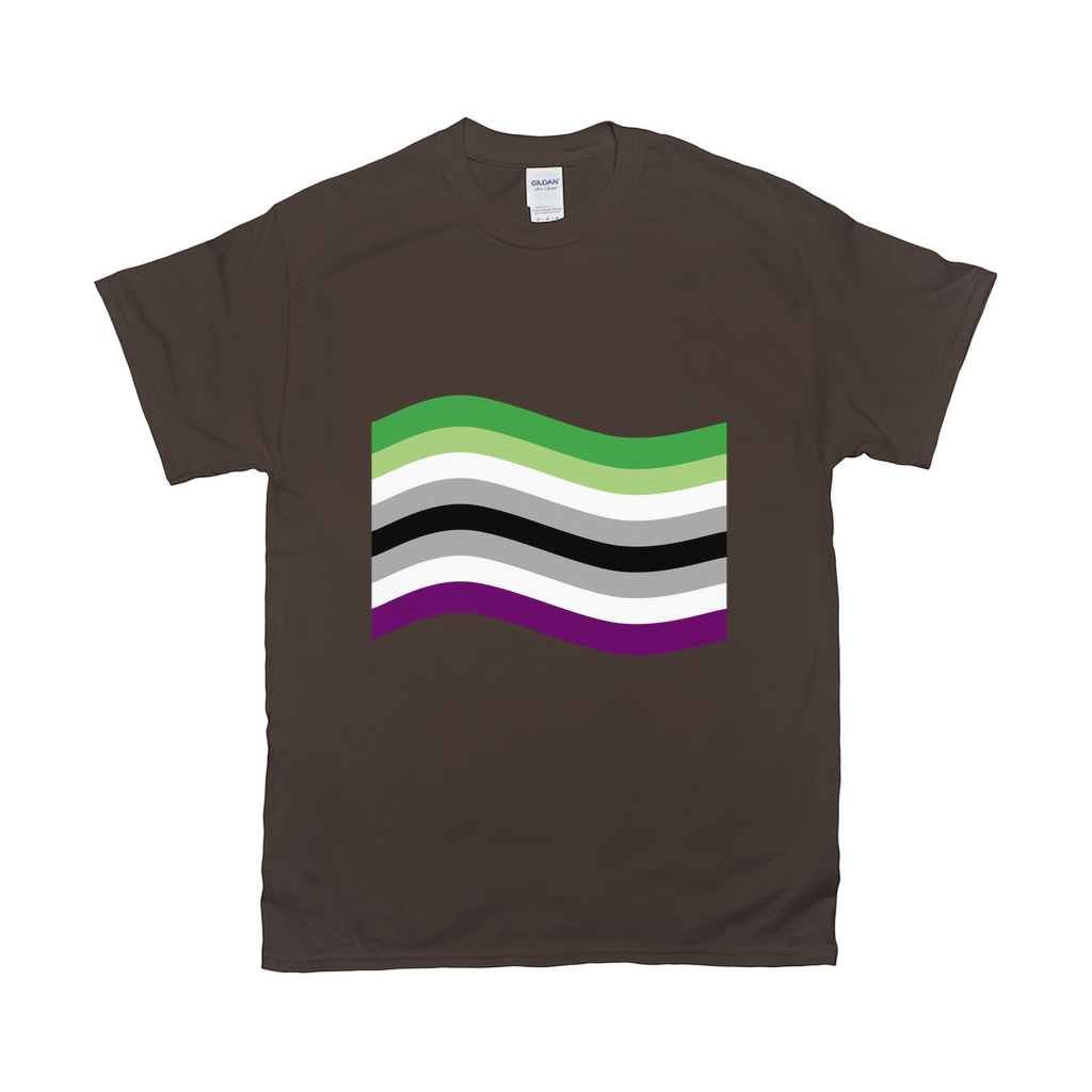 Aroace Pride Flag Unisex Tshirt - DARK | Choose Your Flag | Aromantic and Asexual Spectrum | Lgbtqia2S+ Apparel ninjaferretart