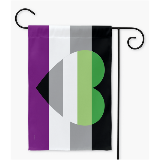 Aroace Pride Flags - V3  | Single Or Double-Sided | 2 Sizes Yard Flag ninjaferretart