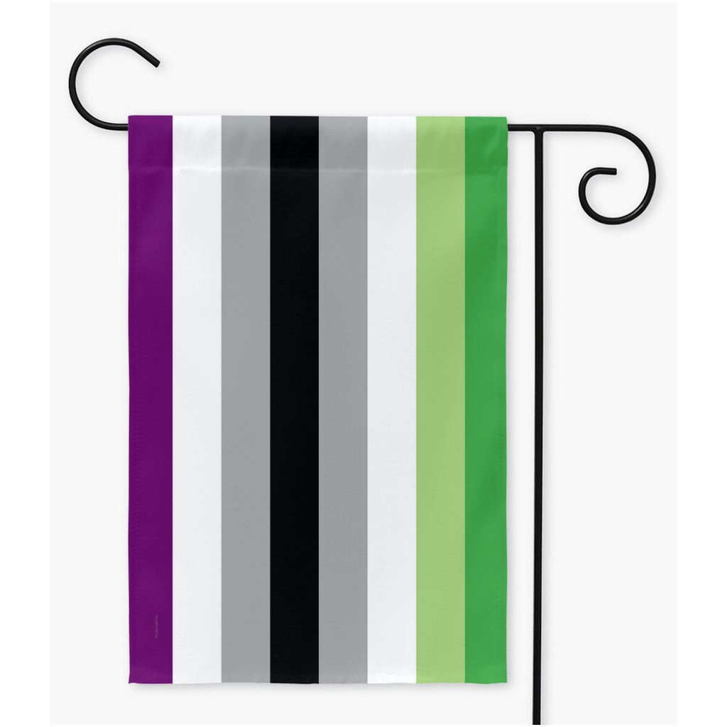 Aroace Pride Flags  - Version 2 | Single Or Double-Sided | 2 Sizes | Aro Ace Spectrum Yard Flag ninjaferretart