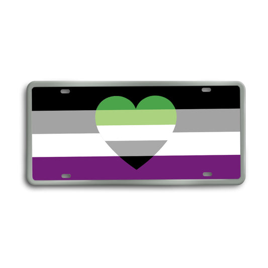 Aroace Spectrum Pride Decorative License Plate | Choose Your Flag  ninjaferretart