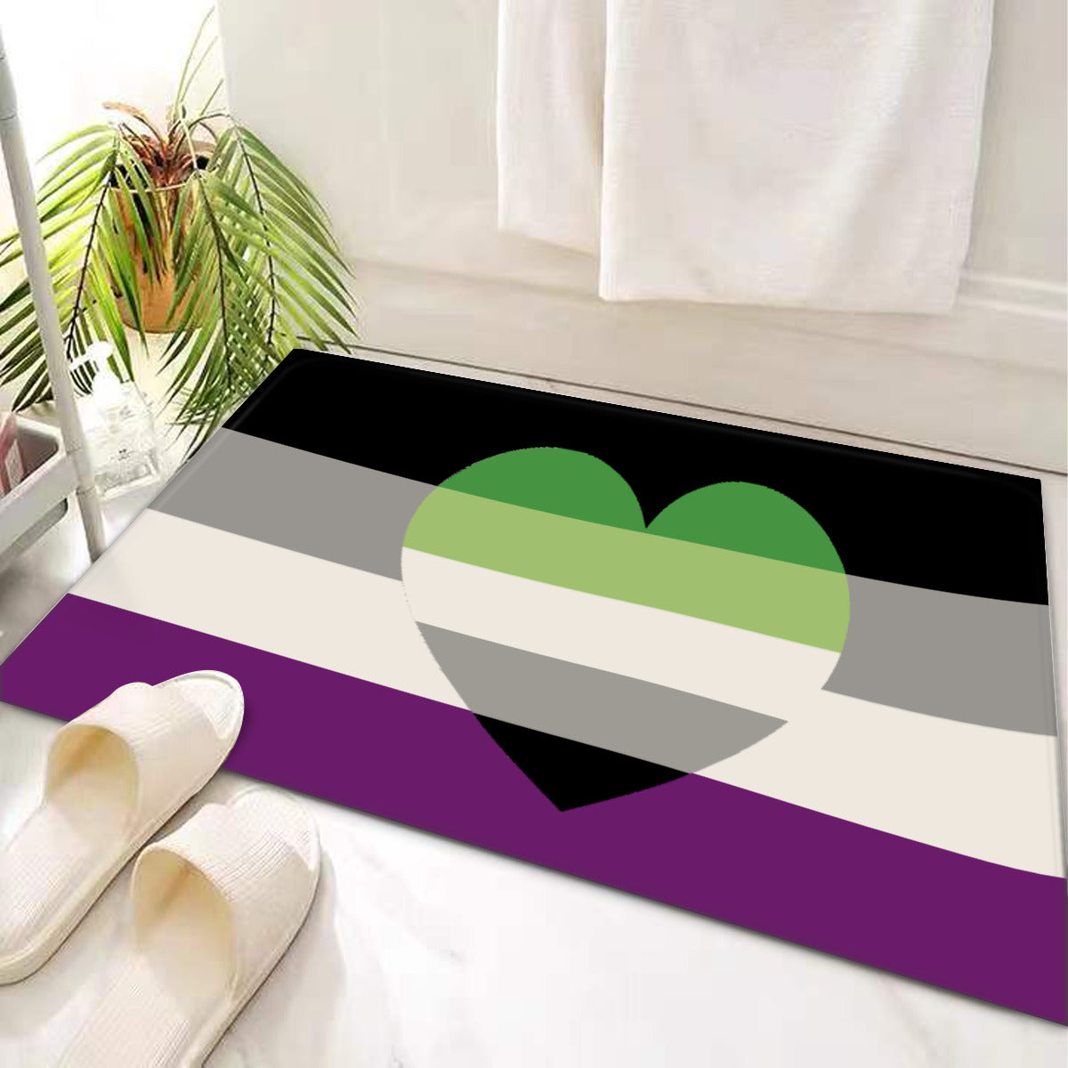Aroace Spectrum Pride Indoor Mat | Choose Your Flag  ninjaferretart