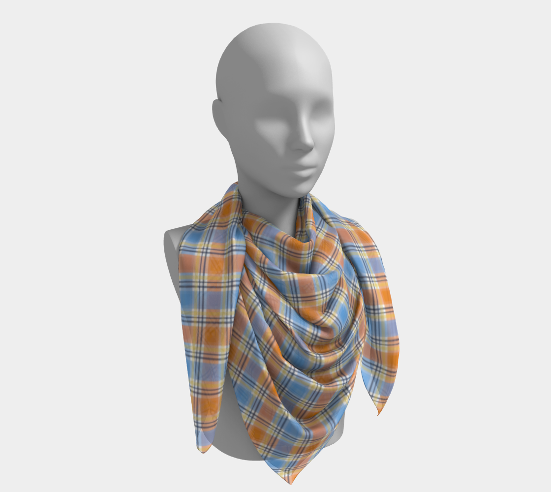 Aroace - V1 Plaid Square Scarf Square Scarf ninjaferretart