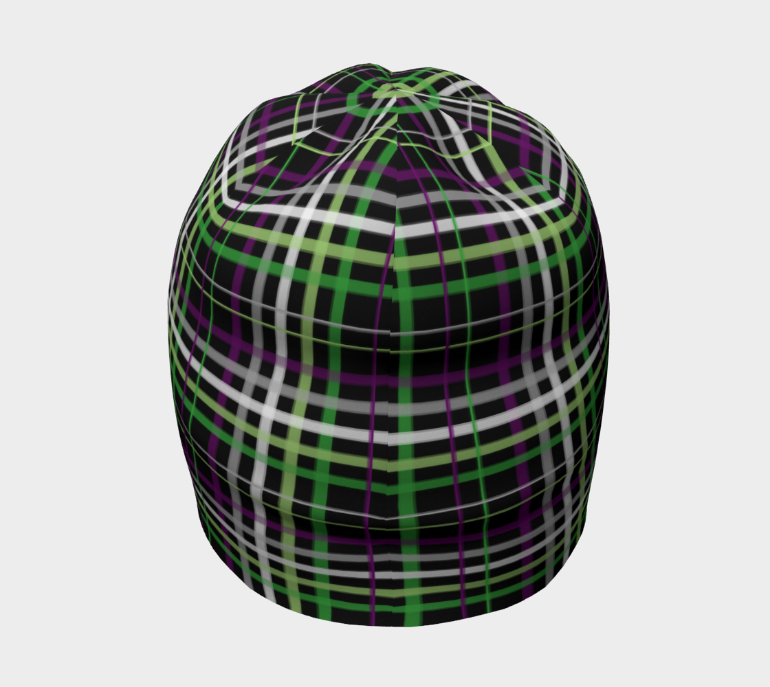 Aroace - V6 Plaid Beanie Beanie ninjaferretart