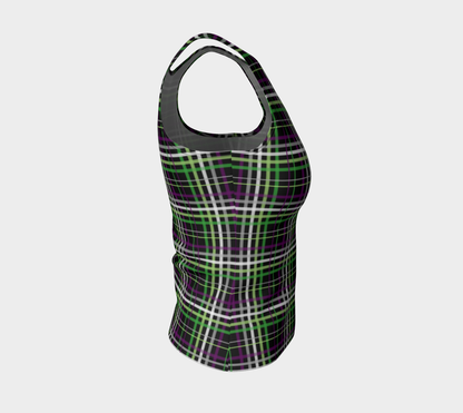 Aroace - V6 Plaid Fitted Tank Fitted Tank Top (Regular) ninjaferretart