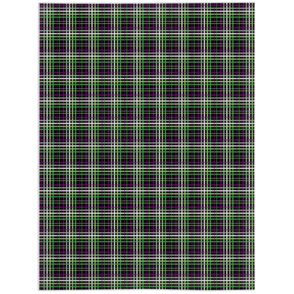 Aroace - V6 Plaid Pride Minky Blankets Blanket ninjaferretart