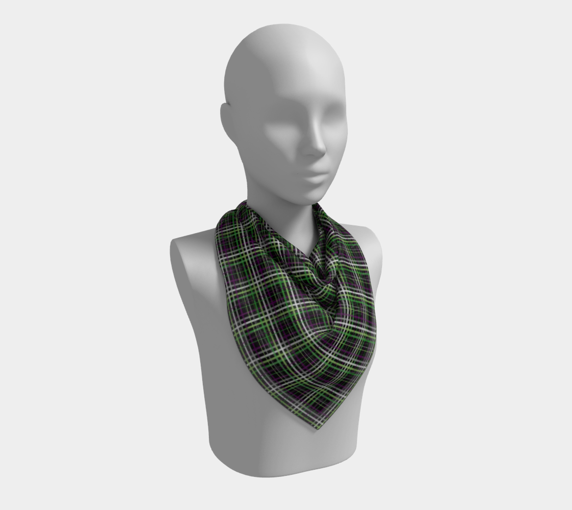 Aroace - V6 Plaid  Square Scarf Square Scarf ninjaferretart