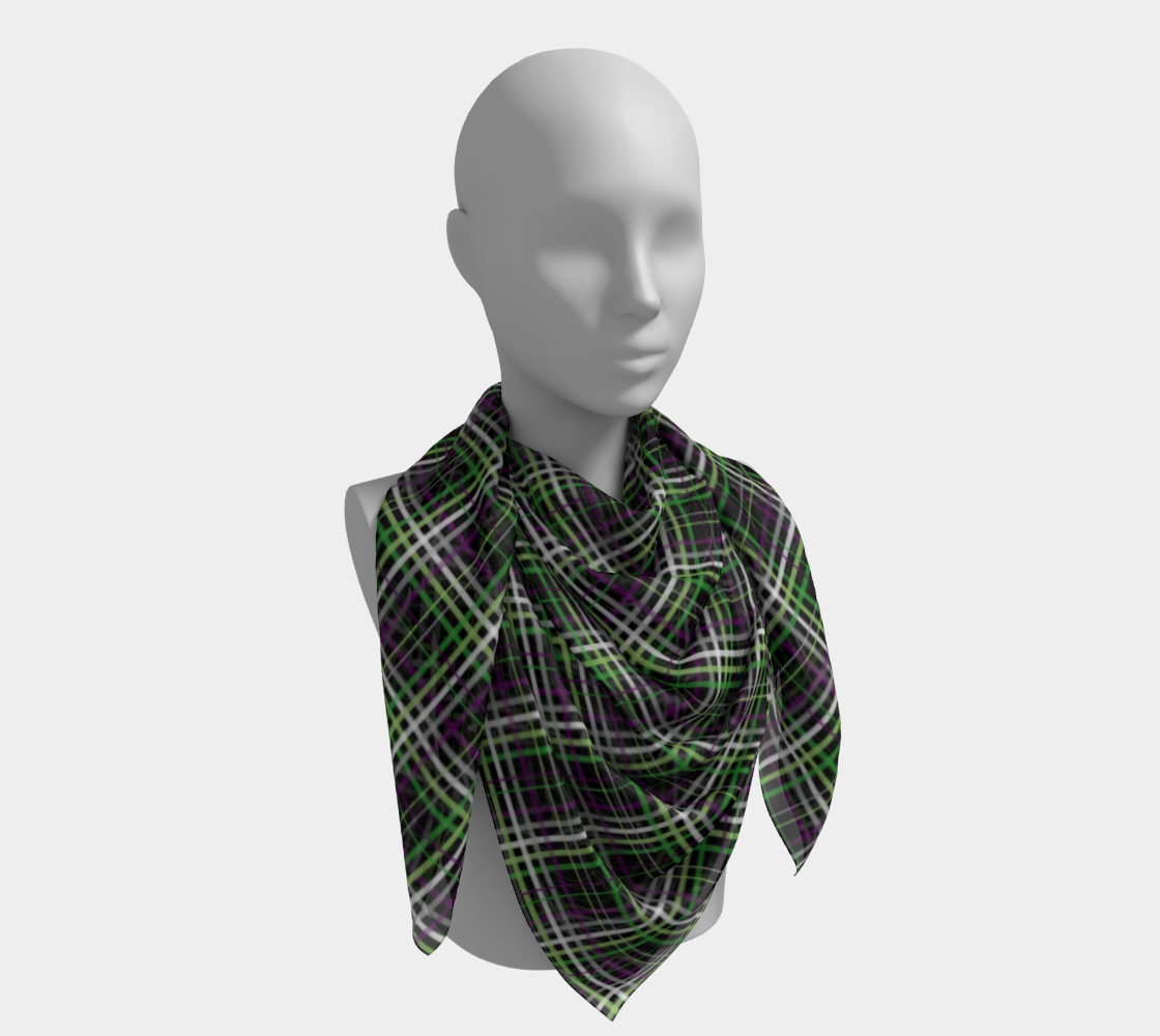 Aroace - V6 Plaid  Square Scarf Square Scarf ninjaferretart