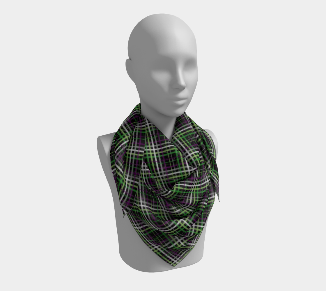 Aroace - V6 Plaid  Square Scarf Square Scarf ninjaferretart