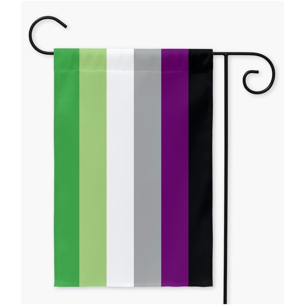 Aroace - V6 Yard and Garden Flag | Single Or Double-Sided | 2 Sizes | Aro Ace Spectrum Yard Flag ninjaferretart