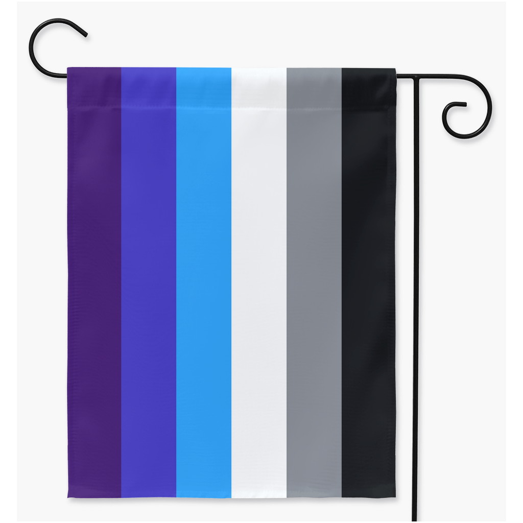 Aroace - V7 Yard and Garden Flags  | Single Or Double-Sided | 2 Sizes | Aromantic and Asexual Spectrum Yard Flag ninjaferretart