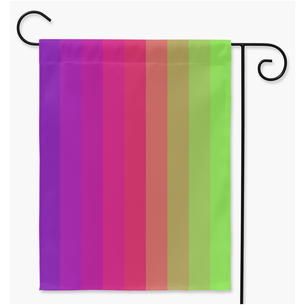 Aroaceflux - V1 Yard and Garden Flags | Single Or Double-Sided | 2 Sizes | Aro Ace Spectrum Yard Flag ninjaferretart