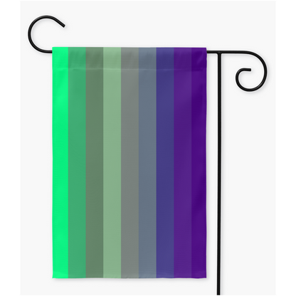 Aroaceflux - V3 Yard and Garden Flags | Single Or Double-Sided | 2 Sizes | Aro Ace Spectrum Yard Flag ninjaferretart