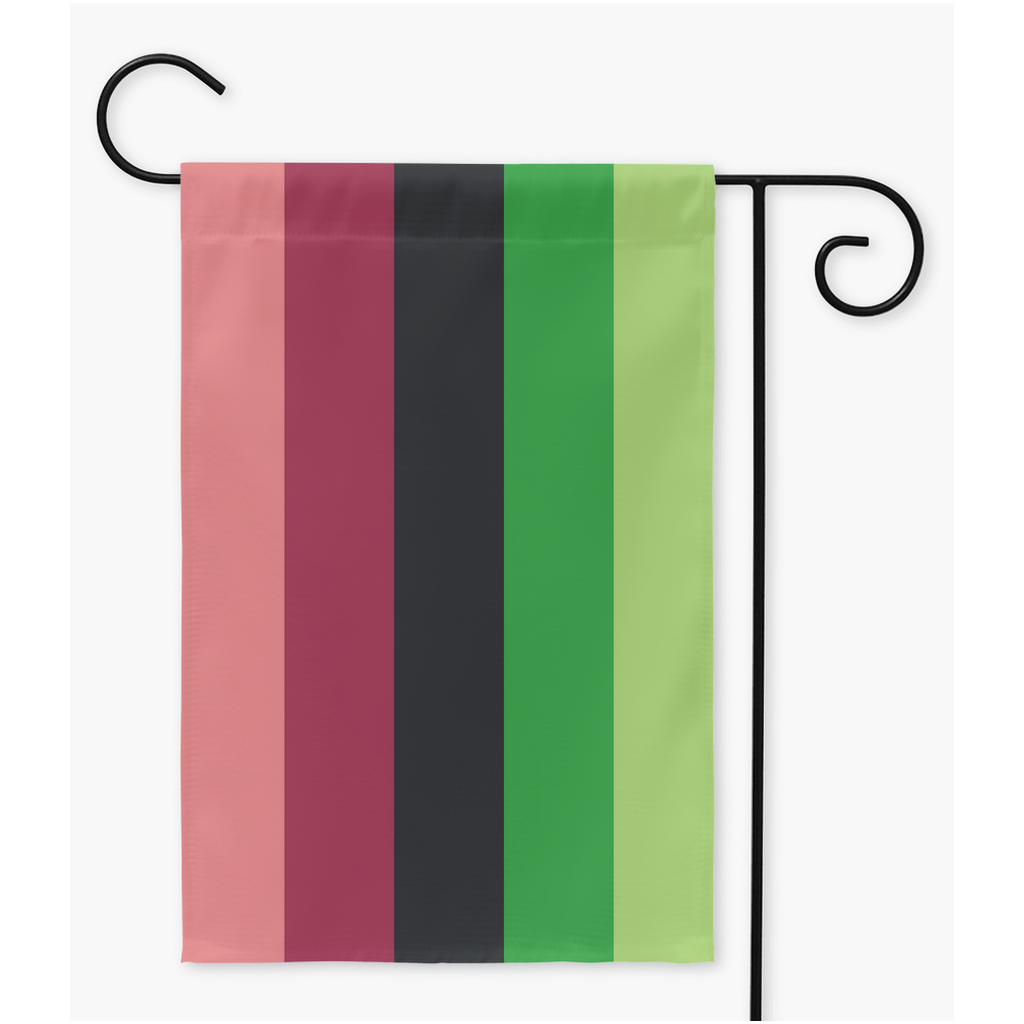 Arofluid Yard and Garden Flag | Single Or Double-Sided | 2 Sizes | Aro Ace Spectrum Yard Flag ninjaferretart