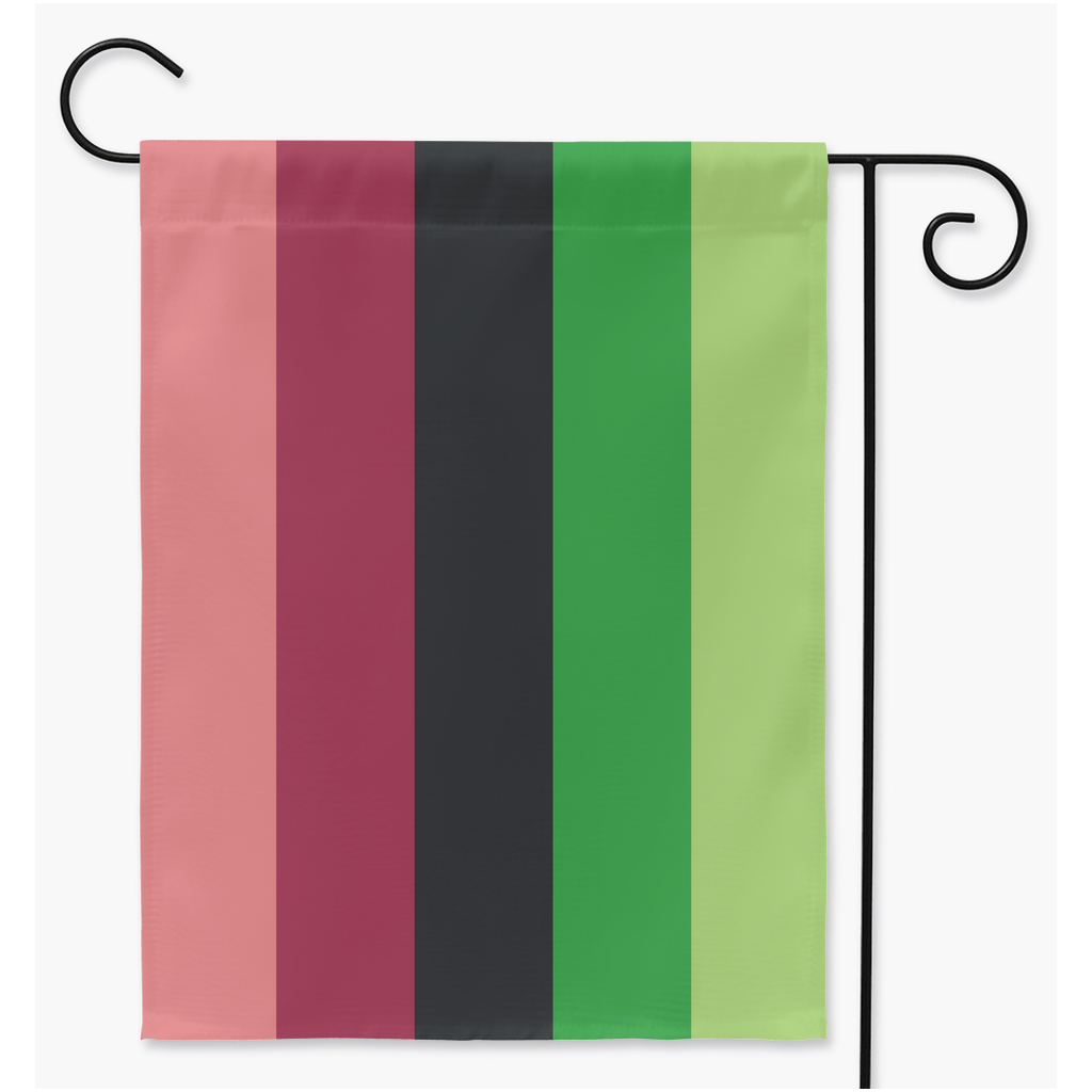 Arofluid Yard and Garden Flag | Single Or Double-Sided | 2 Sizes | Aro Ace Spectrum Yard Flag ninjaferretart