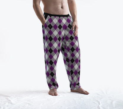Asexual Argyle Lounge Pants Lounge Pants ninjaferretart