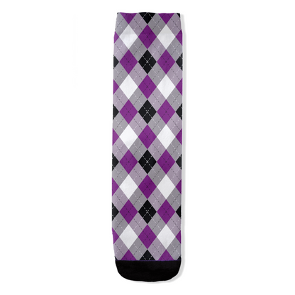 Asexual Argyle Plaid All-Over Print Socks Apparel ninjaferretart