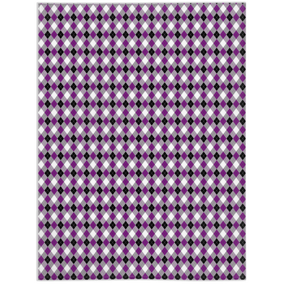 Asexual Argyle Pride Minky Blankets Blanket ninjaferretart