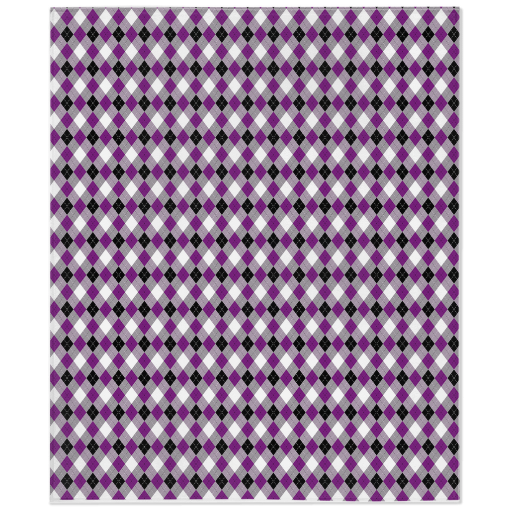 Asexual Argyle Pride Minky Blankets Blanket ninjaferretart