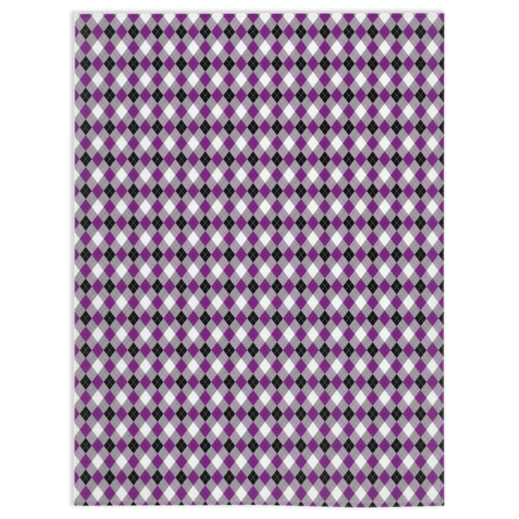 Asexual Argyle Pride Minky Blankets Blanket ninjaferretart