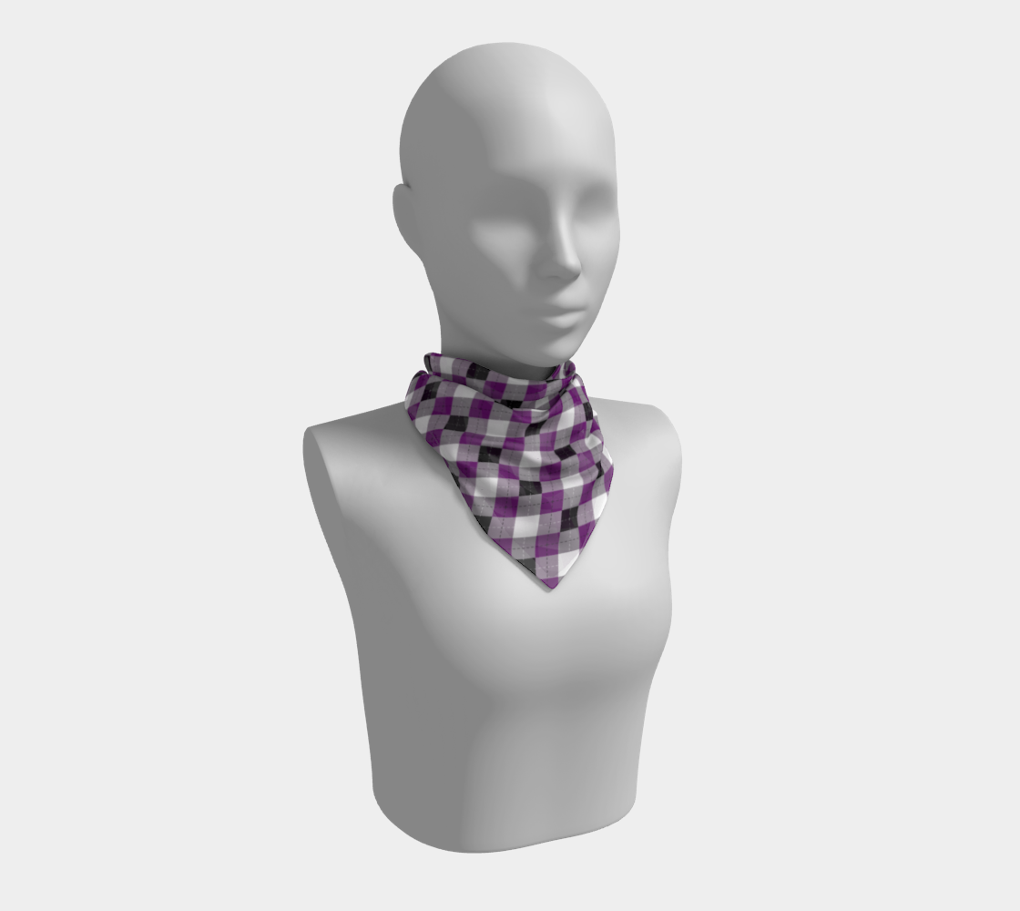 Asexual Argyle Square Scarf Square Scarf ninjaferretart