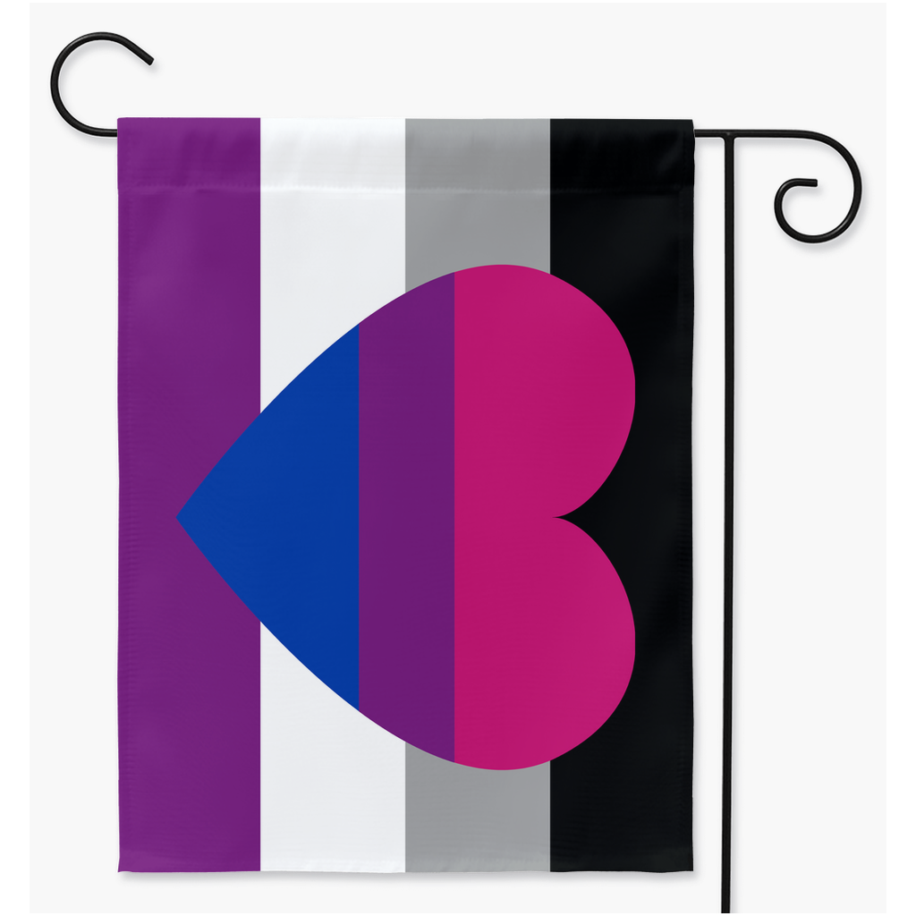 Asexual Biromantic Pride Flags  | Single Or Double-Sided | 2 Sizes Yard Flag ninjaferretart