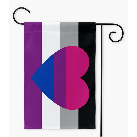 Asexual Biromantic Pride Flags  | Single Or Double-Sided | 2 Sizes Yard Flag ninjaferretart