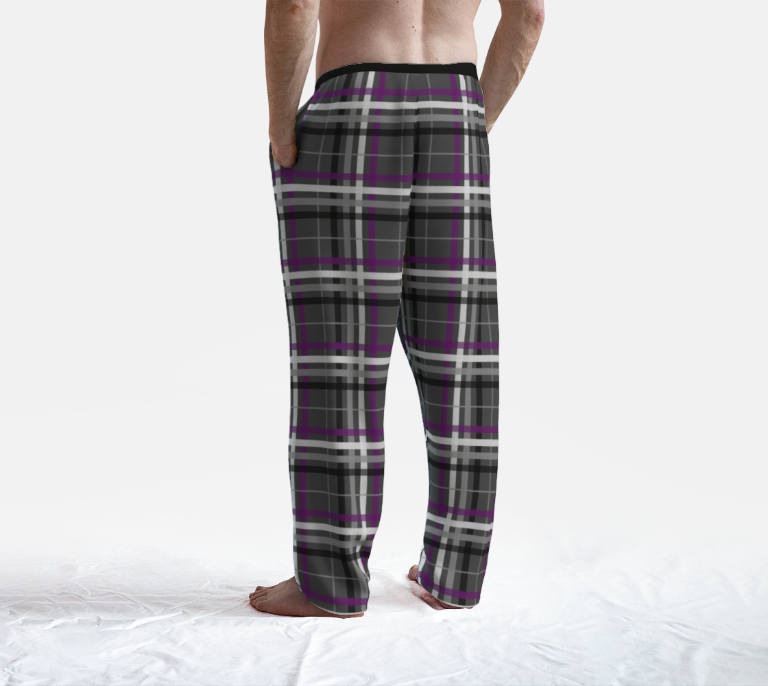 Asexual Plaid Lounge Pants Lounge Pants ninjaferretart