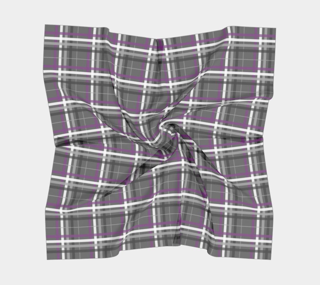 Asexual Plaid Square Scarf Square Scarf ninjaferretart