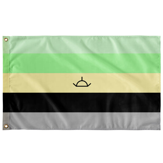 Aurorian Wall Flag | 36x60" | Single-Reverse | Galactic Alignment | Gender Identity and Expression