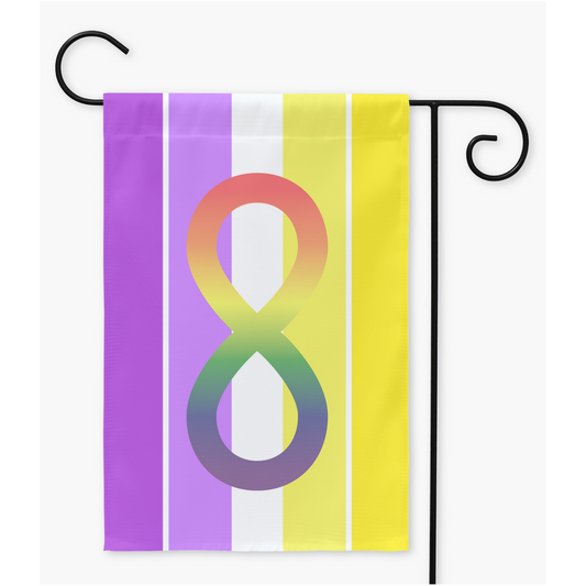 Autisexual Pride Yard and Garden Flags  | Single Or Double-Sided | 2 Sizes | Sexual And Romantic Orientations Yard Flag ninjaferretart