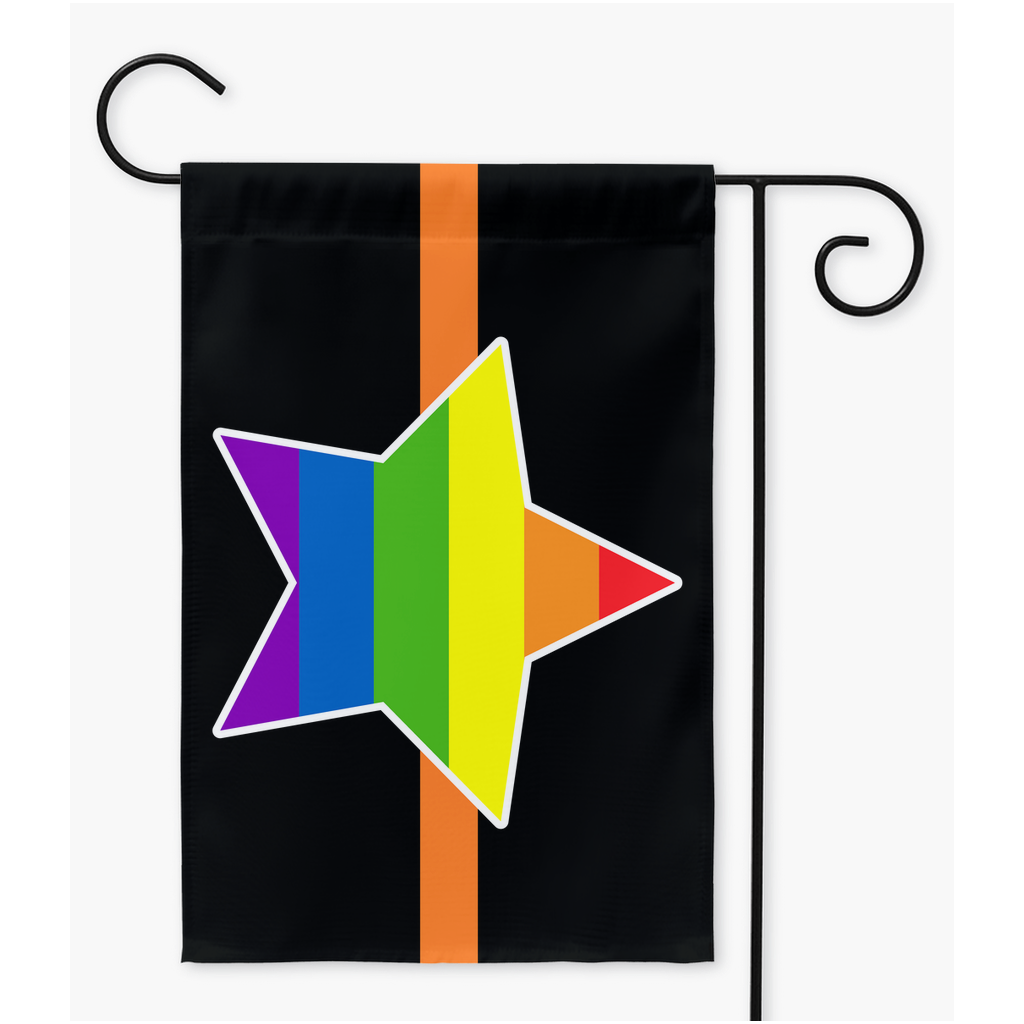 Axiosexual Yard and Garden Flag | Single Or Double-Sided | 2 Sizes | Aro Ace Spectrum Yard Flag ninjaferretart