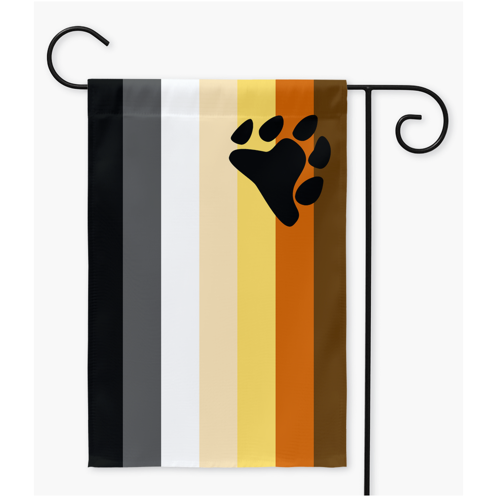 Bear Yard and Garden Flags | Single Or Double-Sided | 2 Sizes | Gender Identity and Expression Yard Flag ninjaferretart