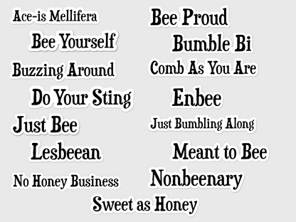 Bumblebee Pride Stickers