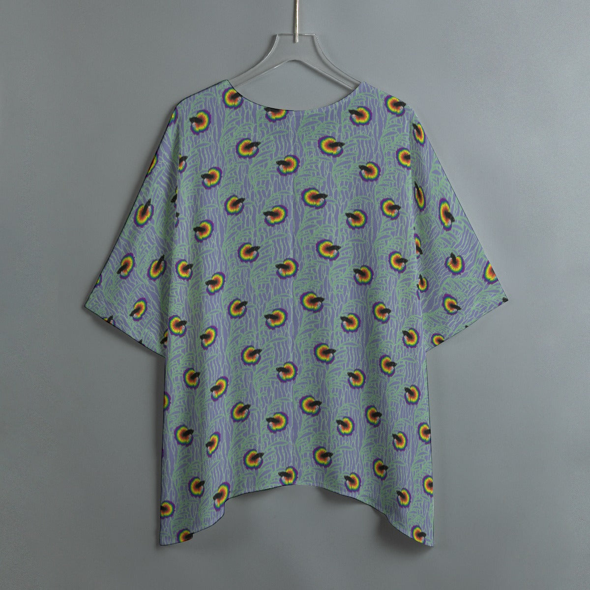 Betta and Seaweed Pattern Bat Sleeve Shirt | Choose Your Colourway  ninjaferretart