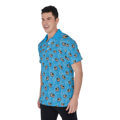 Betta and Seaweed Pattern Relaxed Fit Polo Shirt  ninjaferretart