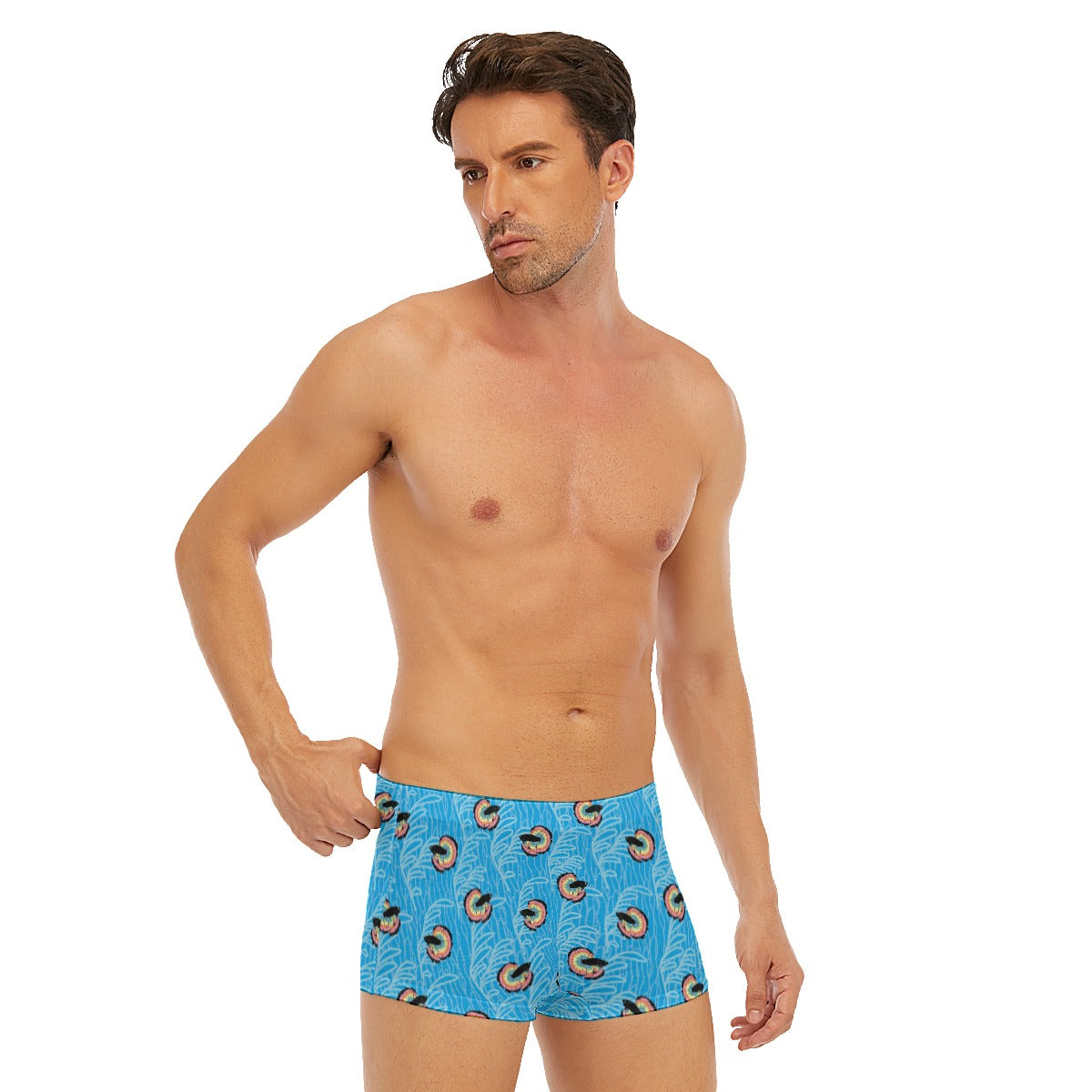 Betta and Seaweed Pattern Short Boxer Briefs | Choose Your Colourway  ninjaferretart