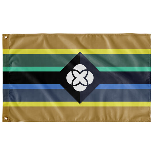 Blended Headmate - V1 Wall Flag | 36x60" | Single-Reverse | Disability and Neurodiversity