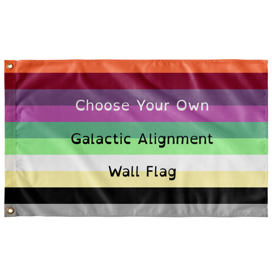 Choose Your Galactic Alignment Wall Flag | 36x60" | Single-Reverse | Galactic Alignment | Gender Identity and Expression